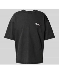 Review - T-Shirt mit Label-Detail - Lyst