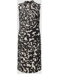 Luisa Cerano - Knielanges Kleid aus Viskose mit Animal-Muster - Lyst