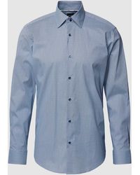 BOSS - Regular Fit Zakelijk Overhemd Met Fijn All-over Motief - Lyst