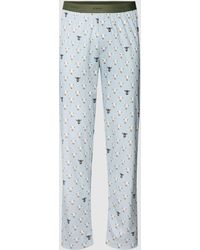 Herren Bekleidung Nachtwäsche Mey Pyjama-Shorts mit elastischem Bund in Blau für Herren 