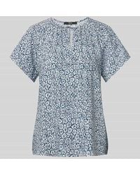 Zero - Blusenshirt aus Viskose mit Allover-Muster - Lyst