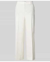 Seductive - Broek Van Linnenmix Met Persplooien - Lyst