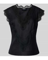 Copenhagen Muse - Regular Fit Blusentop Mit Häkelspitze Modell 'Natuli-Top' - Lyst