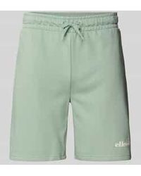 Ellesse - Regular Fit Sweatshorts Met Labelprint, Model 'Molla' - Lyst