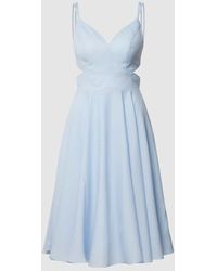 Luxuar - Cocktailkleid Mit Cut Out - Lyst