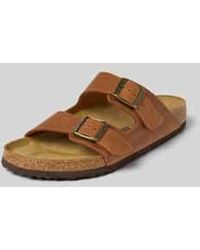 Birkenstock - Slippers Van Leer Met Doornsluiting - Lyst