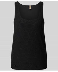 Soya Concept - Top mit Lochstickerei Modell 'INGELA' - Lyst