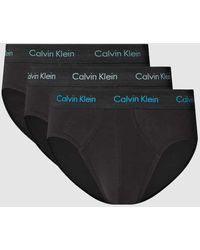 Calvin Klein - Slip mit Label-Bund im 3er-Pack - Lyst
