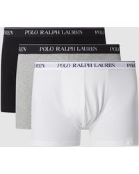 Ralph Lauren Boxershort Met Logo In Band In Een Set Van 3 Stuks - Zwart
