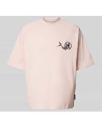 carlo colucci - Oversized T-Shirt Mit Label-Print - Lyst