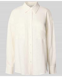 Guido Maria Kretschmer - Slim Fit Leinenbluse mit Hemdblusenkragen Modell 'SHIRIN' - Lyst
