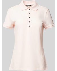 Lauren by Ralph Lauren - Slim Fit Poloshirt mit Logo-Stitching Modell 'KIEWICK' - Lyst