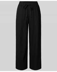 Soya Concept - Straight Leg Leinenhose mit Tunnelzug Modell 'Ina' - Lyst