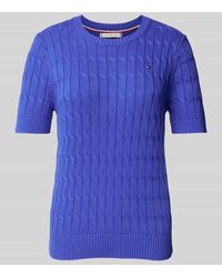 Tommy Hilfiger - Regular Fit Strickpullover aus reiner Baumwolle - Lyst