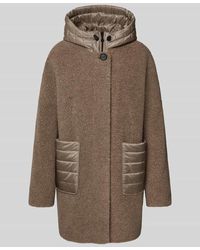 GIL BRET - Jacke aus Woll-Mix mit Kapuze und aufgesetzten Taschen - Lyst