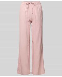 ONLY - Weite Hose aus Viskose-Leinen-Mix Modell 'CARO' - Lyst