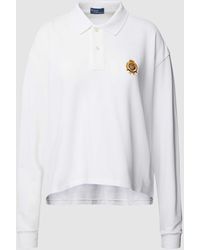 Polo Ralph Lauren - Shirt Met Lange Mouwen En Labelstitching - Lyst