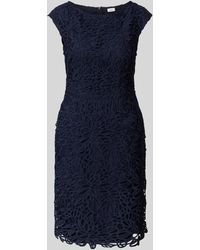 S.oliver - Knielanges Kleid mit U-Boot-Ausschnitt - Lyst