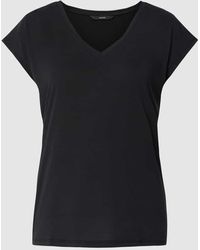 Vero Moda - T-Shirt mit V-Ausschnitt Modell 'FILLI' - Lyst