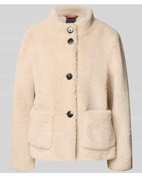 Fuchs & Schmitt - Regular Fit Jacke aus Teddyfell mit Stehkragen - Lyst
