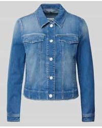 Marc Cain - Regular Fit Jeansjack Met Borstzakken - Lyst