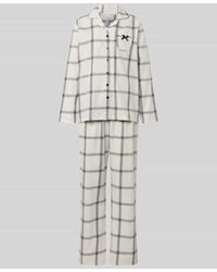 Louis & Louisa - Pyjama aus Flanell mit Label-Stitching Modell 'Wohlfühl-Momente' - Lyst