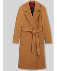 HUGO - Regular Fit Mantel mit Woll-Anteil Modell 'MELZY' - Lyst