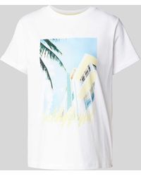 comma casual identity - T-Shirt mit Motiv-Print - Lyst