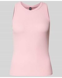 Pieces - Regular Fit Tank Top in Rippoptik Modell 'RUKA' - Lyst