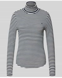 Tommy Hilfiger - Slim Fit Langarmshirt aus Viskose-Mix - Lyst