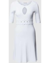 Liu Jo - Knielanges Kleid mit Strukturmuster - Lyst