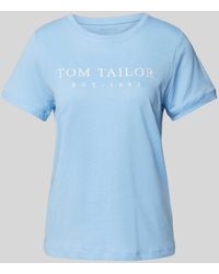 Tom Tailor - T-shirt Met Labelstitching - Lyst