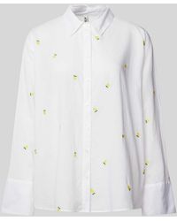 ONLY - Bluse mit Motiv-Stitching Modell 'NEW LINA GRACE' - Lyst