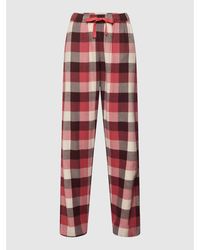 Schiesser Pyjama-Hose mit Karomuster - Rot
