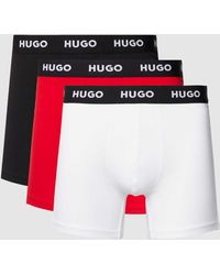 HUGO - Trunks mit elastischem Logo-Bund im 3er-Pack - Lyst