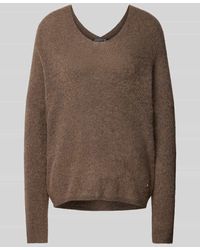 Mos Mosh - Oversized Strickpullover Mit Label-Applikation Modell 'Thora' - Lyst