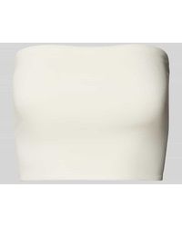 Organic Basics - Cropped Bandeau-Top Mit Elastischem Bund - Lyst