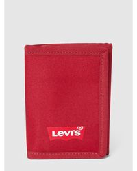 Levi's Portemonnaie mit Label-Details Modell 'Batwing' - Rot