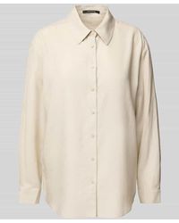 Comma, - Regular Fit Bluse aus Lyocell-Mix mit Leinen-Anteil - Lyst