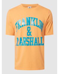 Franklin & Marshall T-Shirt mit Logo - Orange