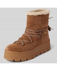 Geox - Lederstiefel Mit Futter Aus Kunstfell Modell 'Spherica' - Lyst