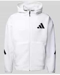 adidas - Sweatjack Met Labelprint - Lyst