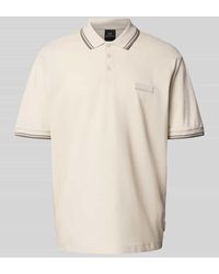 ARMANI EXCHANGE - Regular Fit Poloshirt mit Knopfleiste - Lyst