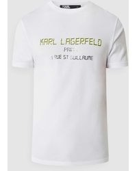 Karl Lagerfeld - T-shirt Met Logo - Lyst