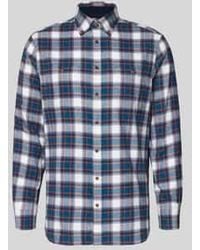 Christian Berg Men - Regular Fit Vrijetijdsoverhemd Met Button-Downkraag - Lyst