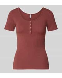 Pieces - Slim Fit T-Shirt Van Katoenmix Model 'Kitte' - Lyst