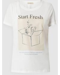 Dames Kleding voor voor Tops voor Mouwloze tops en tanktops Smith & Soul T-shirt Met Tekst in het Wit 