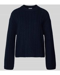 Jake*s - Strickpullover aus Wolle mit Zopfmuster - Lyst