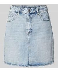 Vero Moda - Regular Fit Jeansrok Met 5-pocketmodel - Lyst