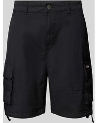 Review - Straight Leg Cargoshorts mit Label-Patch - Lyst